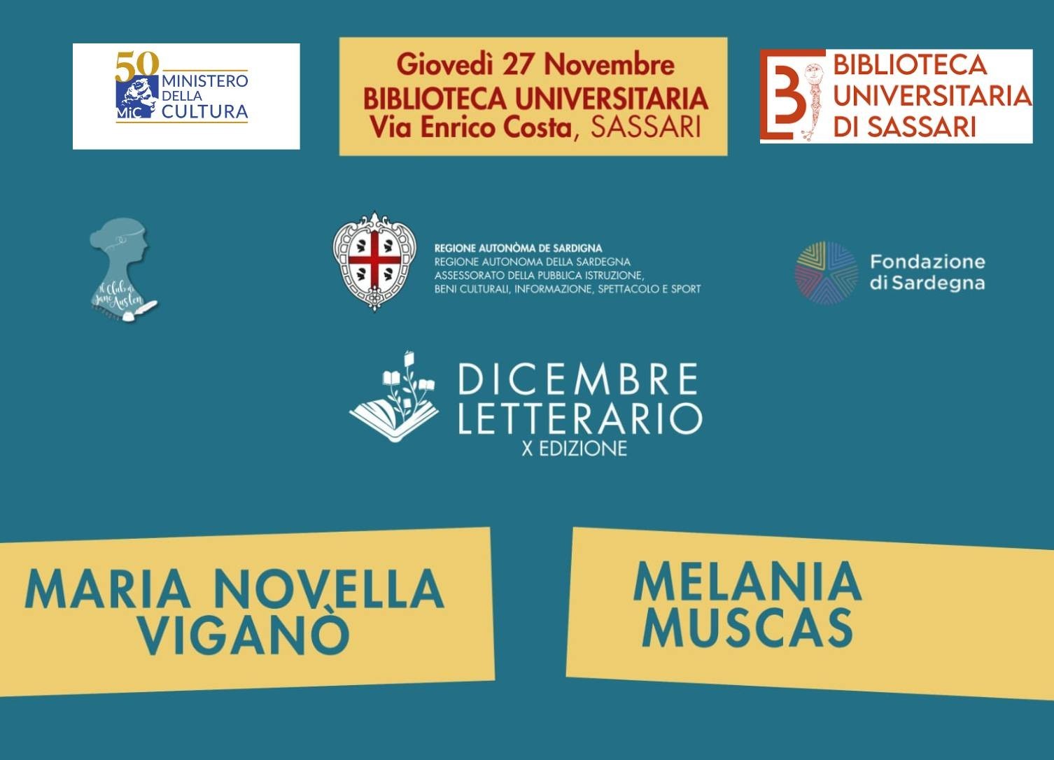 X edizione del Dicembre Letterario